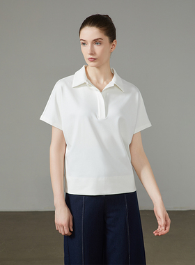 奥地利兰精重磅天丝莫代尔商务休闲挺括显瘦干练气场POLO衫