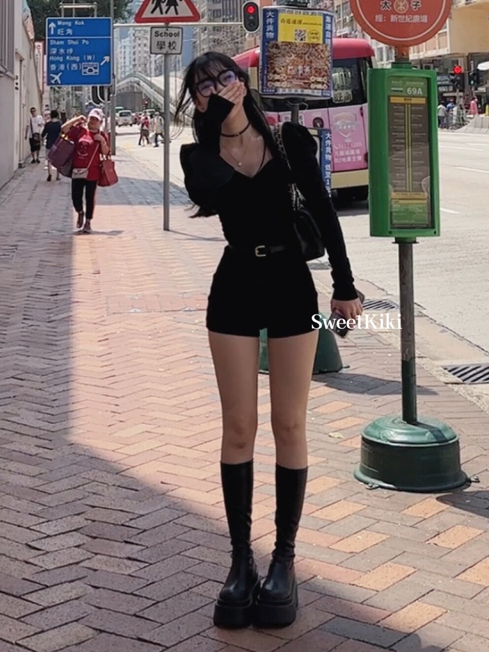 SWEETKIKI SHORTS ARE A GREAT MATCH  SUPER HOT PANTS STRETCH DENIM SHORTS HIGH-WAISTED STRAIGHT-LEG SLIM WOMAN