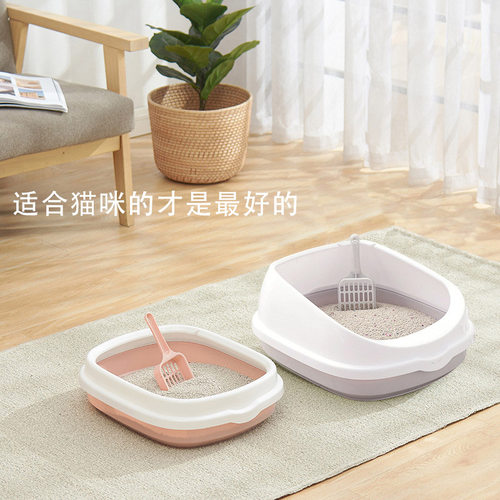 网红猫砂盆半封闭式超大号用品