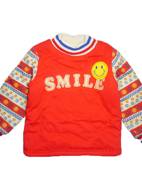 乐天BABY*5-6岁红色全棉丝棉厚外套内胆棉衣棉袄