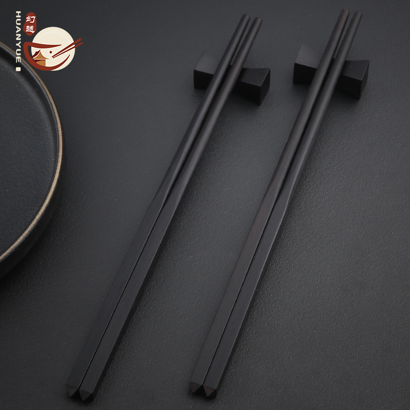 黑檀木不发霉防滑中式风10双筷子