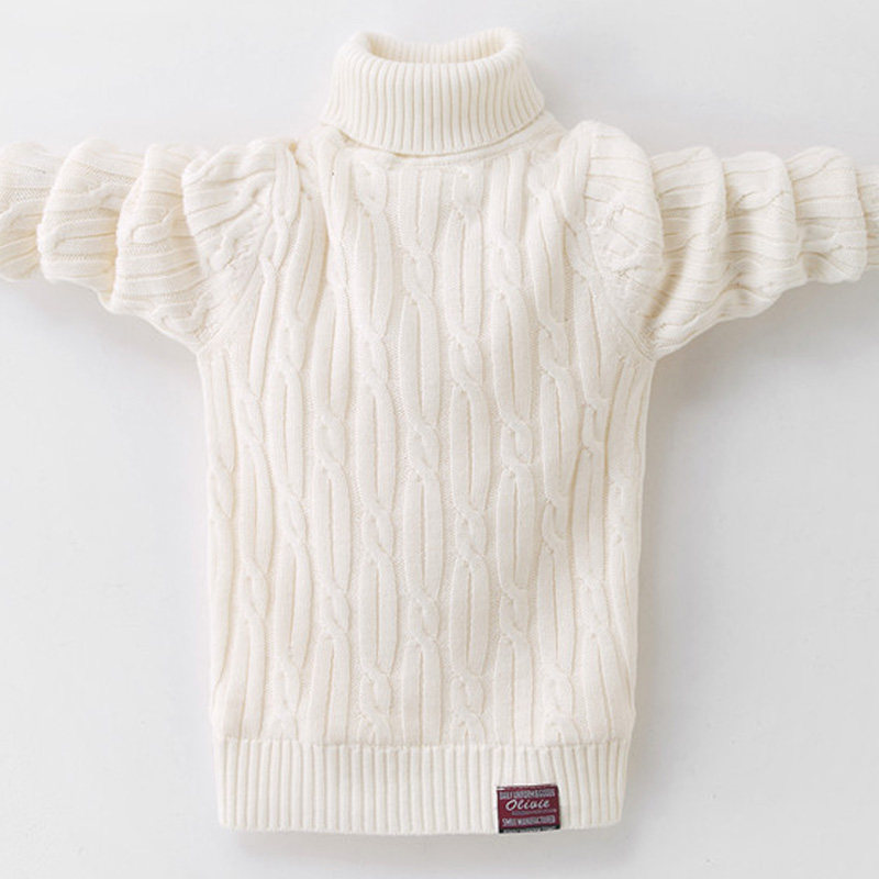 儿童毛衣高领春秋款2025男童女童加绒加厚打底衫白色套头针织衫,童装/婴儿装/亲子装,毛衣/针织衫,淘宝优惠券,粉丝福利购,淘宝优惠卷