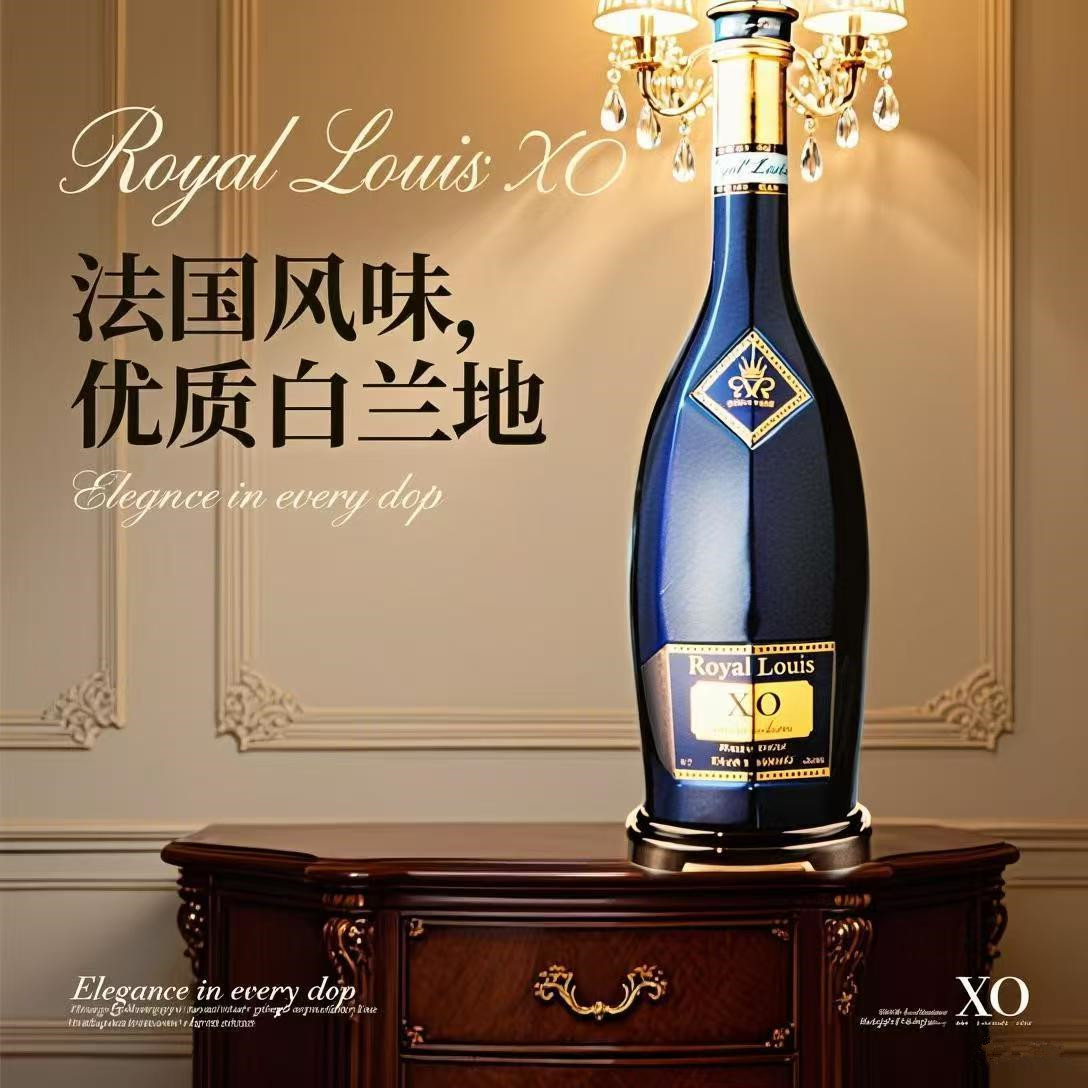 专柜促销24斤皇家路易xo法国进口原液白兰地就大瓶洋酒12L礼盒装