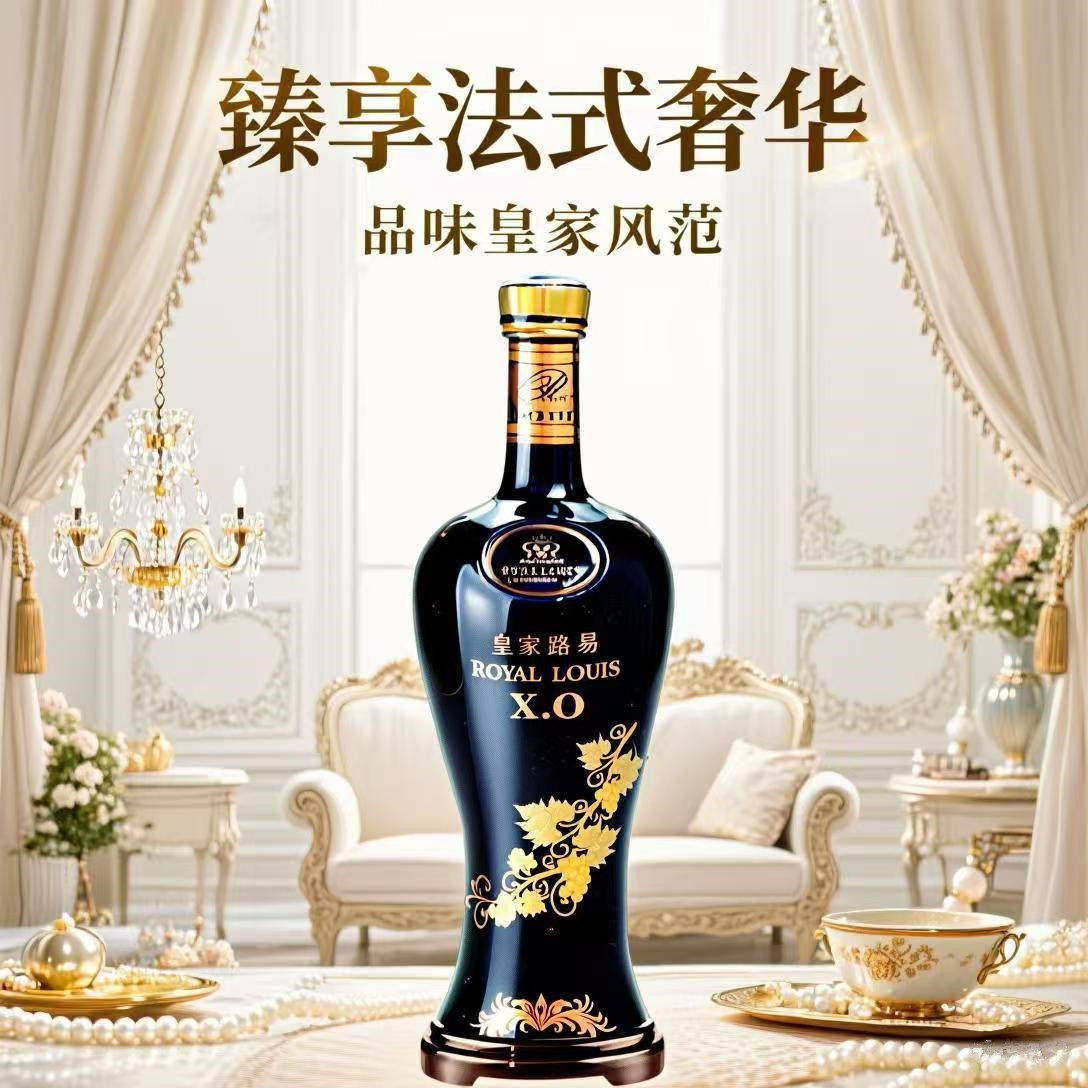 专柜皇家路易xo40度法国进口原液白兰地48斤大瓶洋酒烈酒24000ml