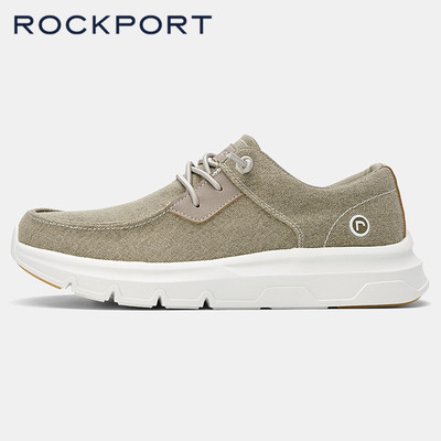 Rockport/乐步City lites系列新款帆布鞋一脚蹬休闲乐福鞋男