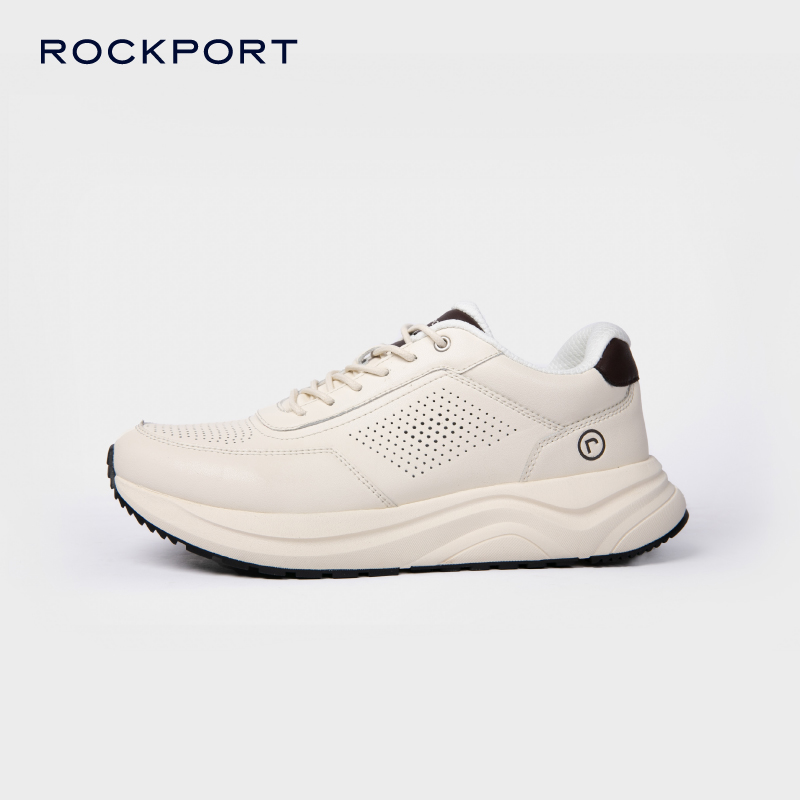 Rockport/乐步运动鞋男 秋季皮革跑步鞋运动休闲鞋 宽楦舒适健步