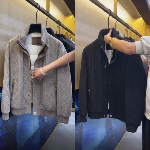 冬季男士轻奢立领棉服夹克外套