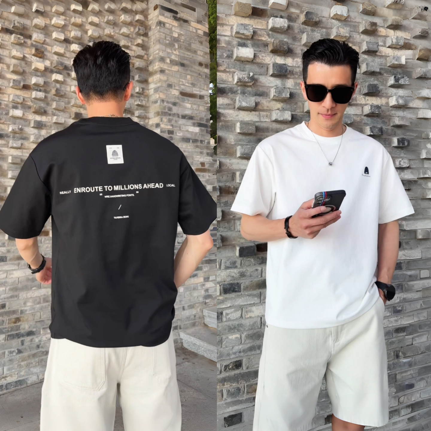 2026春季新款休闲百搭潮牌上衣设计感字母印花个性时尚短袖T恤衫