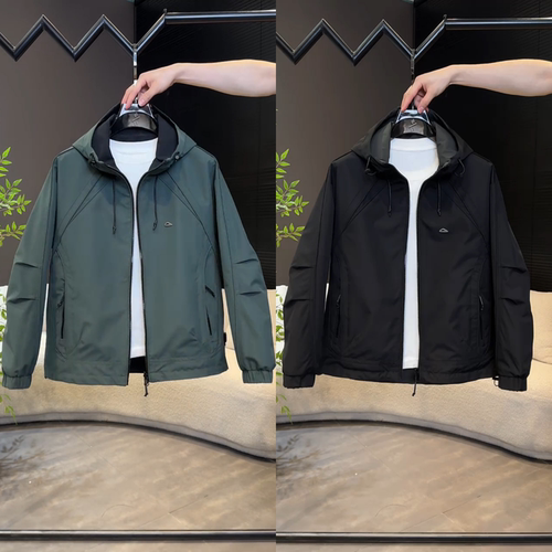 春季上新男士两面穿工装连帽夹克