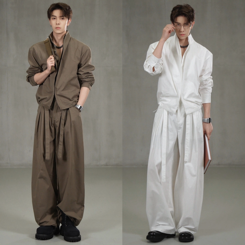 秋季男士通勤小众时尚休闲两件套