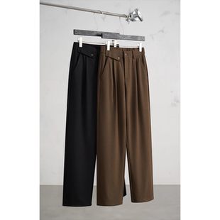 秋季新款时尚潮流男士休闲裤高级感百搭直筒裤男装长裤子男款韩系