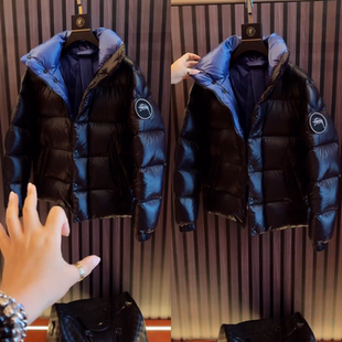 冬季上新轻奢简约痞帅潮牌男士时尚立领棉服防风抗寒拉链棉衣外套