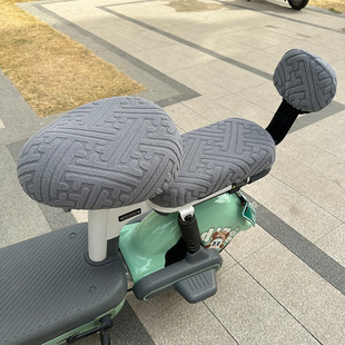 提花电动车坐垫套四季 新款 通用防晒透气柔软高弹电动车座垫