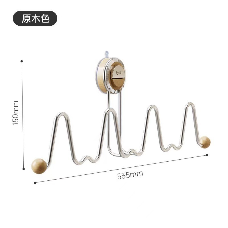吸盘拖鞋架浴室免打孔壁挂式沥水架卫生间收纳挂钩挂架挂拖鞋轻奢