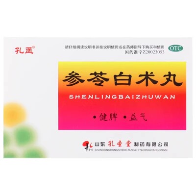 【孔孟】参苓白术丸60mg*100丸*10袋/盒