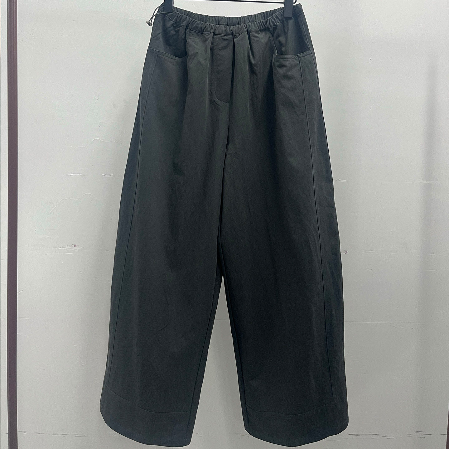 通勤简约风松紧腰宽松休闲裤女百搭显腿长廓形长裤2C-3AK017627,女装/女士精品,休闲裤,淘宝优惠券,粉丝福利购,淘宝优惠卷