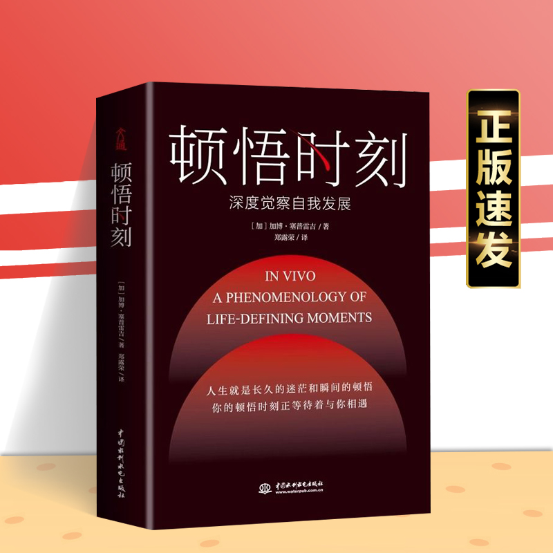 顿悟时刻 哲学大师塞普雷吉著经典励志书籍心理学书籍增强自信走出迷茫明确目标找到真正的自我摆脱时间的恐惧理解人生的意义zj