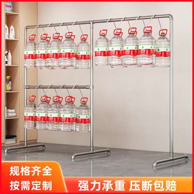 钢管晾衣架三脚三四杆简易加粗加厚出租屋地摊阳台衣架落地挂衣架