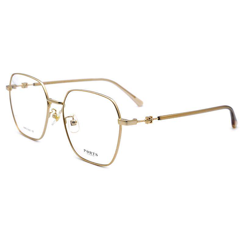 PORTS大框全框眼镜个性金属光学镜架女近视可配度数POF21202