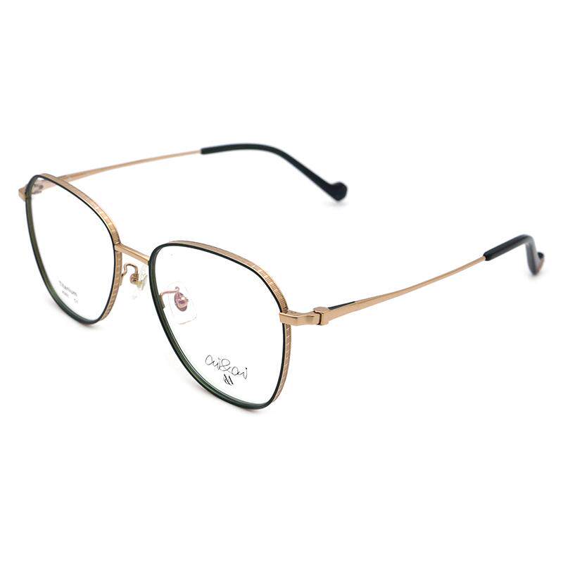 爱阿玛妮近视眼镜架女韩版个性时尚纯钛男士镜框可配近视镜片K301