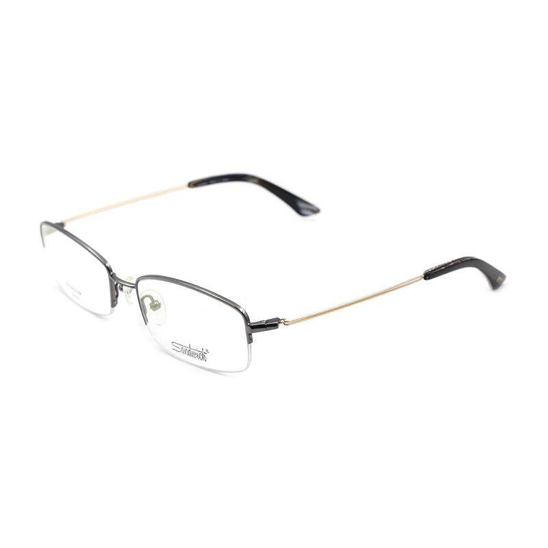 sandwich三文治女士时尚近视眼镜架纯钛超轻全框商务镜框配镜S833