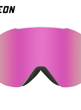 YEON情侣滑雪镜男女双层大视野防雾防风护目镜无边框可卡近视HARV