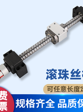 滚珠丝杆丝杠套装升降手摇导轨1605 2005 2510螺母滑台模组全套副
