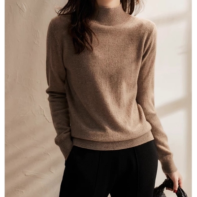 戎美衣尚半高领羊绒衫买一送一