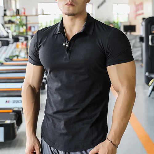 撸铁狼运动POLO衫短袖t恤