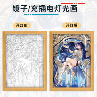 鸣潮长离菲比守岸人夏空卡提希娅周边二次元动漫尤诺灯光画小夜灯