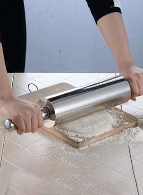 不锈钢走锤不锈钢压面棒擀面杖擀面棍面粉棒滚轴式杠走锤压面杖