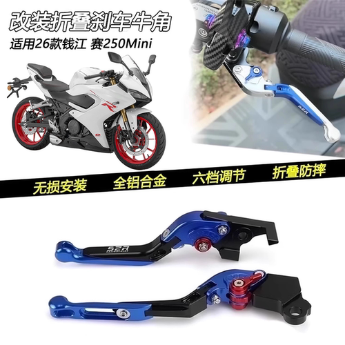 26款钱江赛250Mini防摔刹车牛角