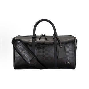 nike耐克 Jordan 男女款满印大容量耐用皮革旅行包手拎单肩健身包