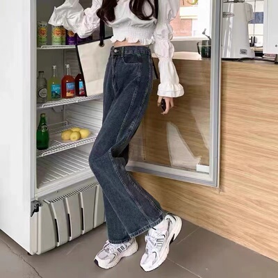 阔腿裤长裤常规全棉牛仔春秋抗皱