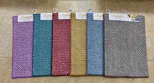 我爱生活加厚超细纤维家居地垫客厅卧室玄关防滑地毯新款 混合编织