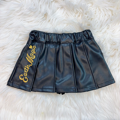 【现货】EarthMagic定制黑色皮裙 有纯棉底裤腰围可以调节