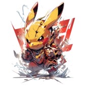 个性 饰卡通冰箱墙面房间马桶贴画 创意皮卡丘车贴纸防水自粘车身装