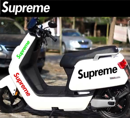 小牛电动车superme潮牌车贴摩托车 电瓶个性改装贴纸创意潮牌网红