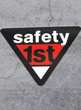SAFETY 1ST安全第一车贴个性创意警示贴摩托车头盔电动车划痕遮挡