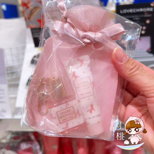 日本OHANA MAHAALO独角兽爱恋茉莉香氛花果香护手霜香水礼品套装
