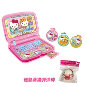 HELLO KITTY Máy tính xách tay mô phỏng Hello Kitty KT50087 Cô gái chơi nhà Đồ chơi giáo dục - Đồ chơi gia đình