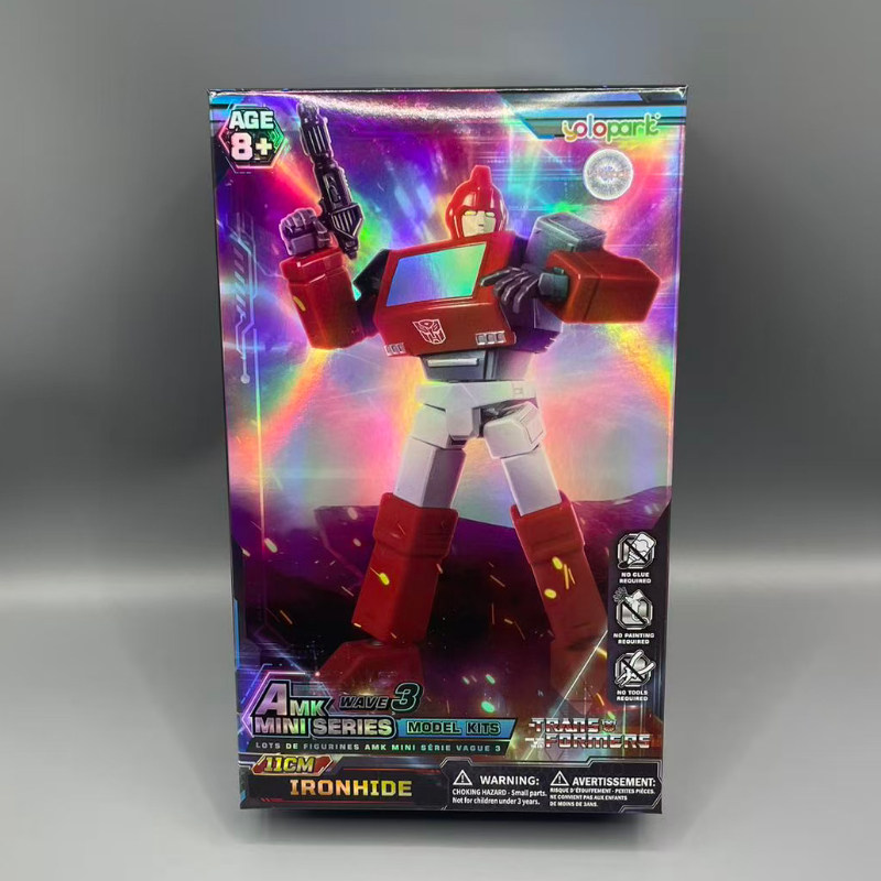 YOLOPARK AMK MINI系列变形金刚G1铁皮组装模型不可变形高11cm