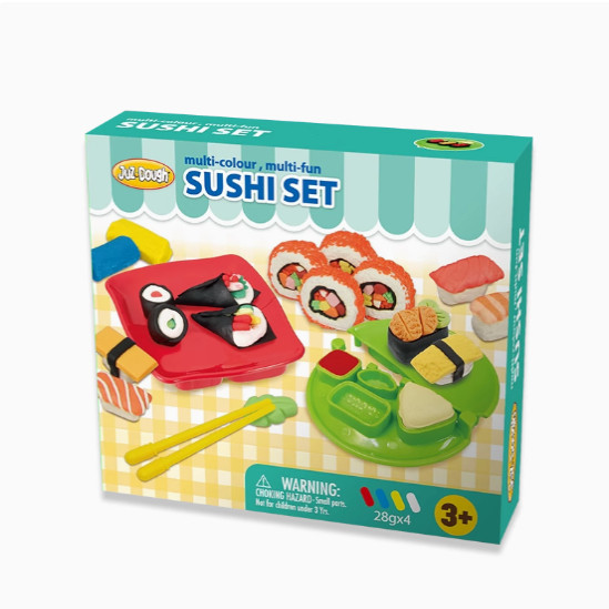 Duodole Safe Wheat Playdough: Cake, Burger, Sushi Fun for Little Hands! - Product image 3