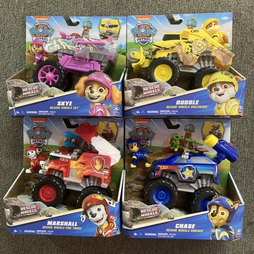 汪汪队立功大队玩具救援大车队大脚车阿奇毛毛救援车狗狗天天灰灰