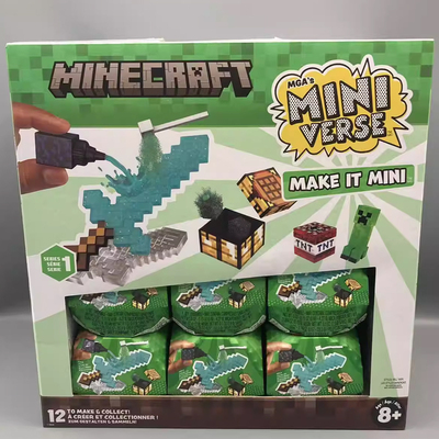 Miniverse我的世界正版联名diy微缩迷你盲球玩具我的世界武器食物