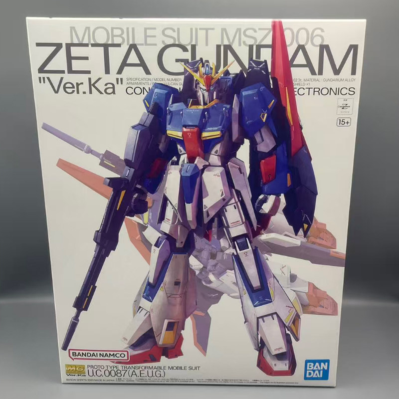 万代 拼装模型 64015 MG 1/100 ZETA GUNDAM Z高达 Ver.Ka 卡版