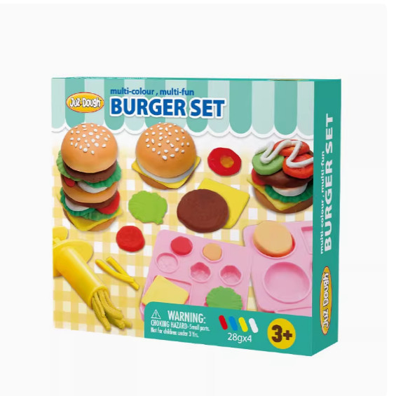 Duodole Safe Wheat Playdough: Cake, Burger, Sushi Fun for Little Hands! - Product image 5