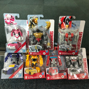 孩之宝变形金刚风暴系列擎天柱大黄蜂威震天钢索路障汽车人模型