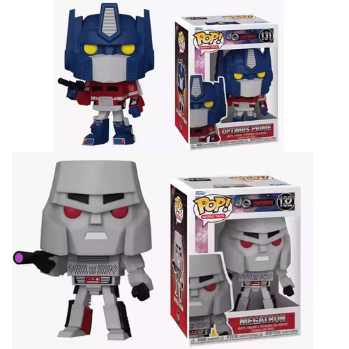 Funko Pop变形金刚 G1动画 擎天柱 威震天大黄蜂周边手办潮玩摆件