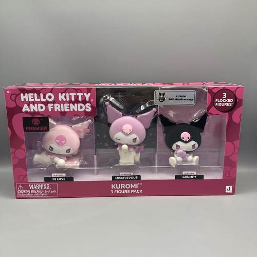 三丽鸥kuromi库洛米植绒公仔玩偶摆件儿童动漫周边模型酷洛米套装